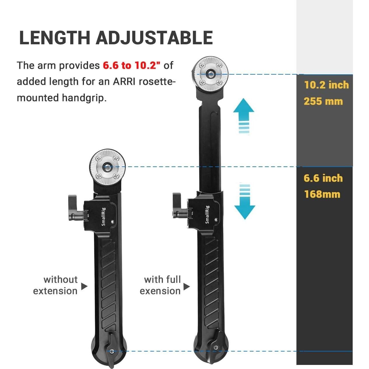 Brazo de Extensión Rosette SmallRig 1870 Ajustable 20.3cm