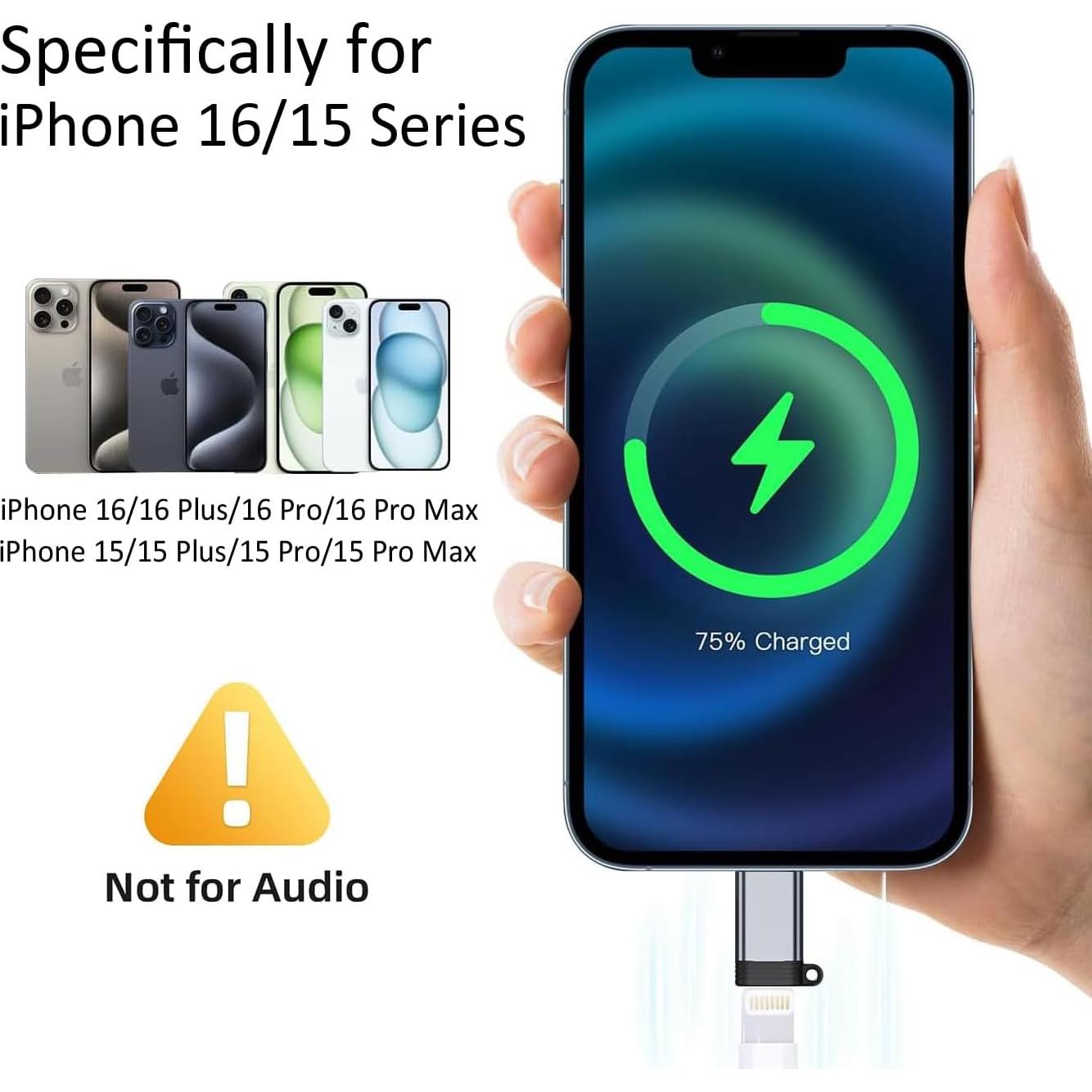 Paquete de 5 Adaptadores USB C a Lightning UWOXX - Carga Rápida