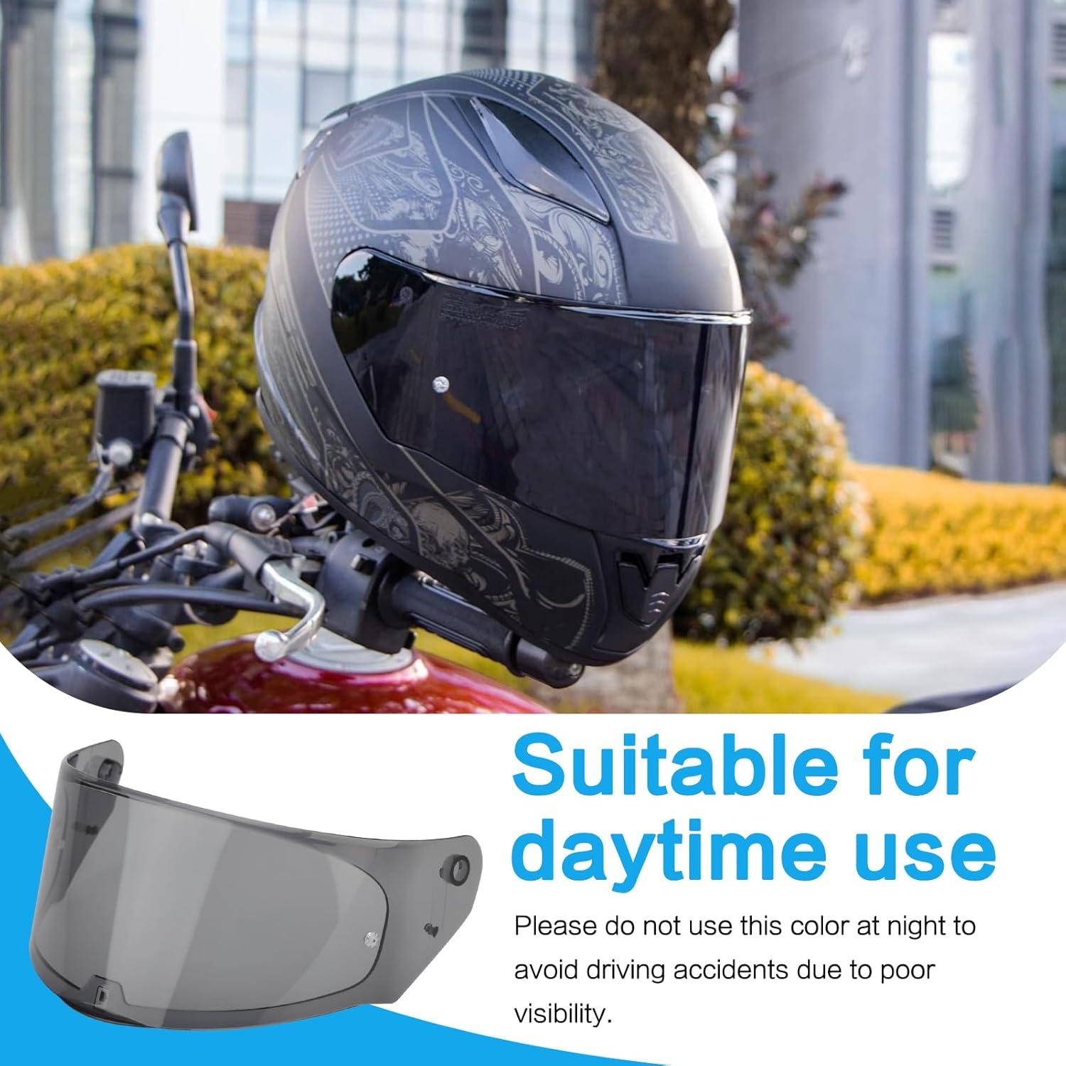 Visera de Casco de Motocicleta RIDLOG Transparente Compatible LS2