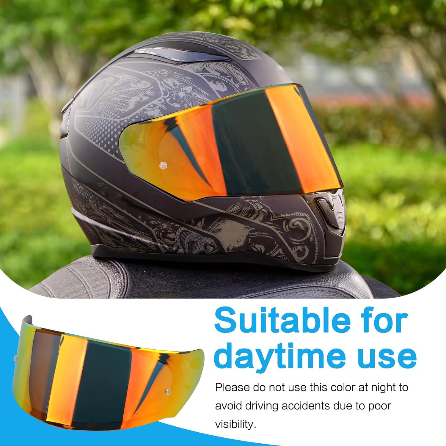 Visera Casco Motocicleta RIDLOG MUN18006RD Rojo Profundo