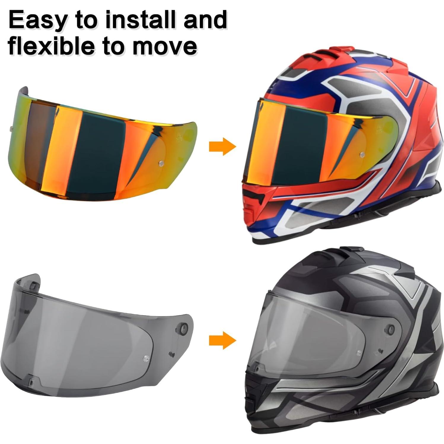 Visera Casco Motocicleta RIDLOG MUN18006RD Rojo Profundo