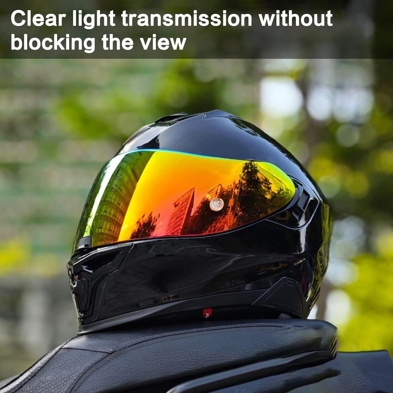 Visera Casco Motocicleta RIDLOG MUN18006RD Rojo Profundo