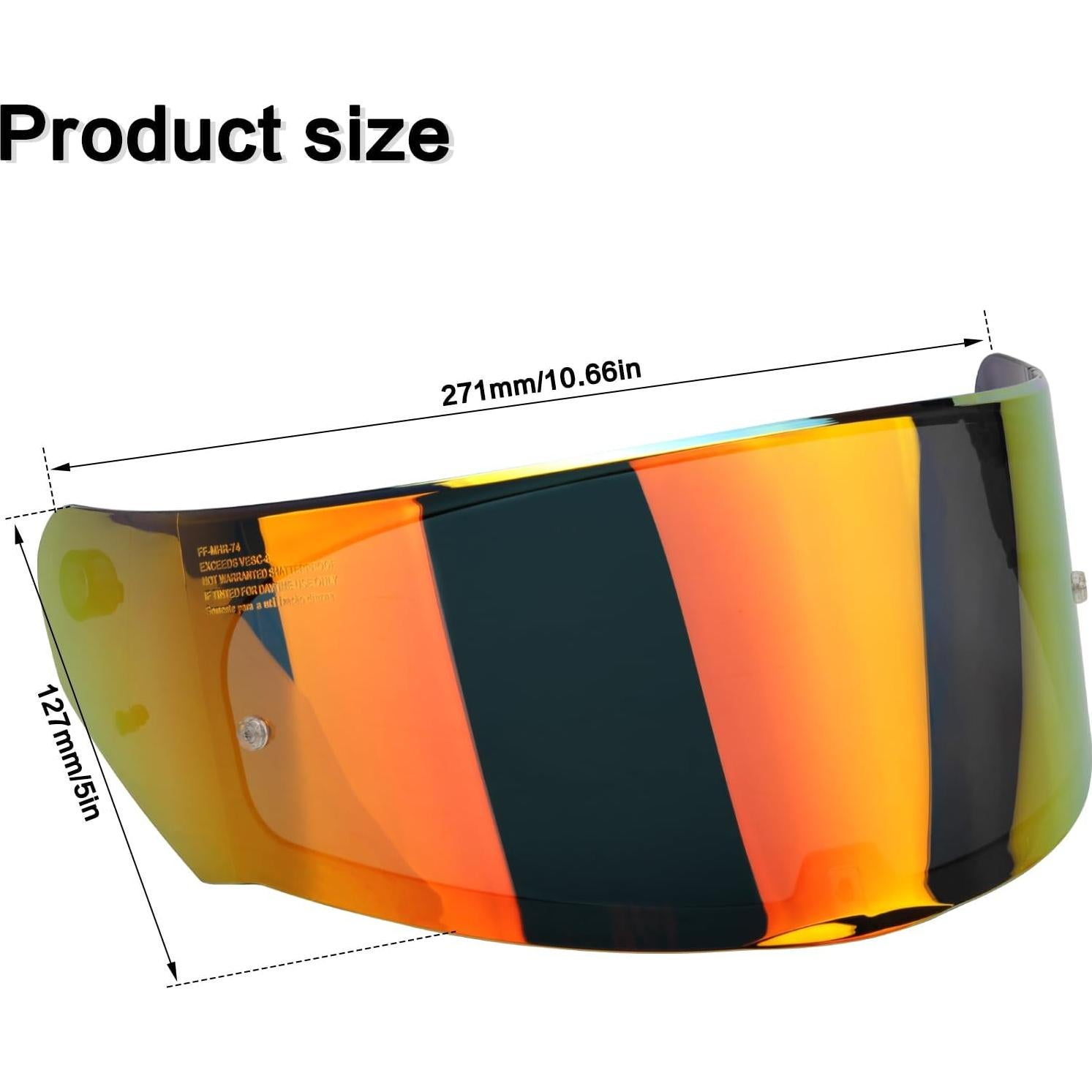 Visera Casco Motocicleta RIDLOG MUN18006RD Rojo Profundo