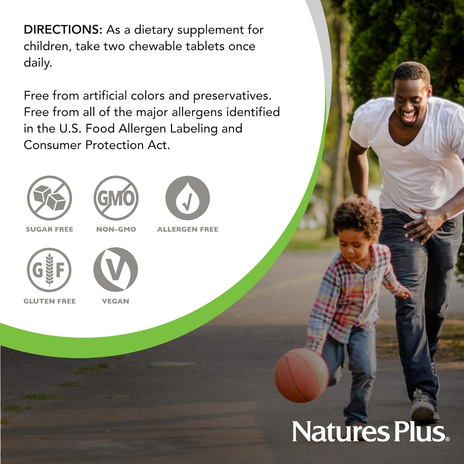 Suplemento Masticable MagKidz Nature's Plus 90 Tabletas