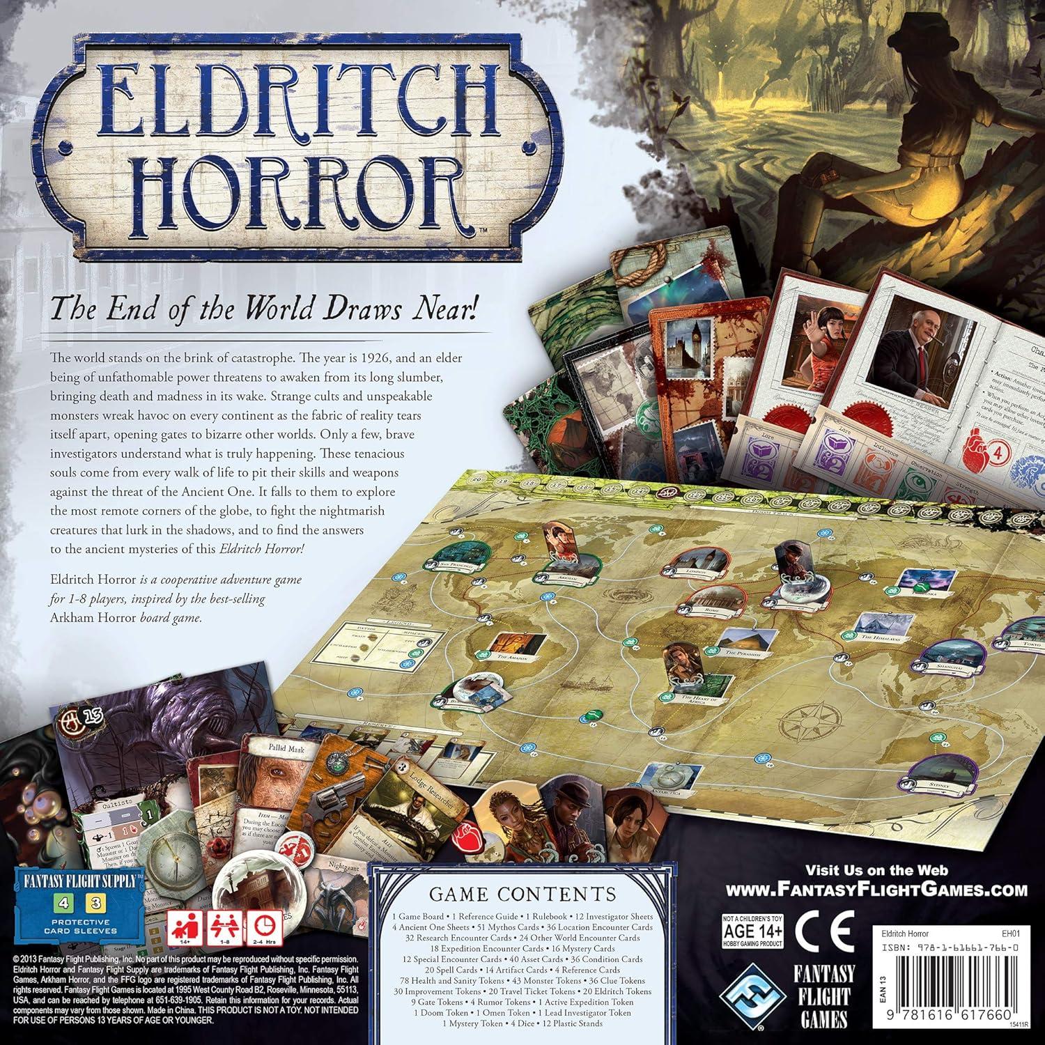 Juego de Mesa Horror Eldritch Asmodee - Aventura Cooperativa 1-8 Jugadores