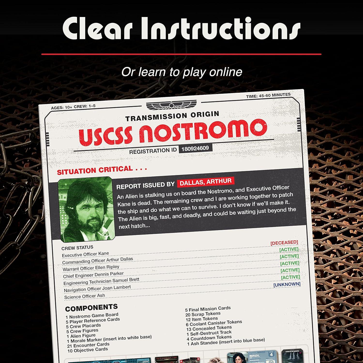 Juego de Mesa Alien: El destino del Nostromo Ravensburger - Estrategia Cooperativa