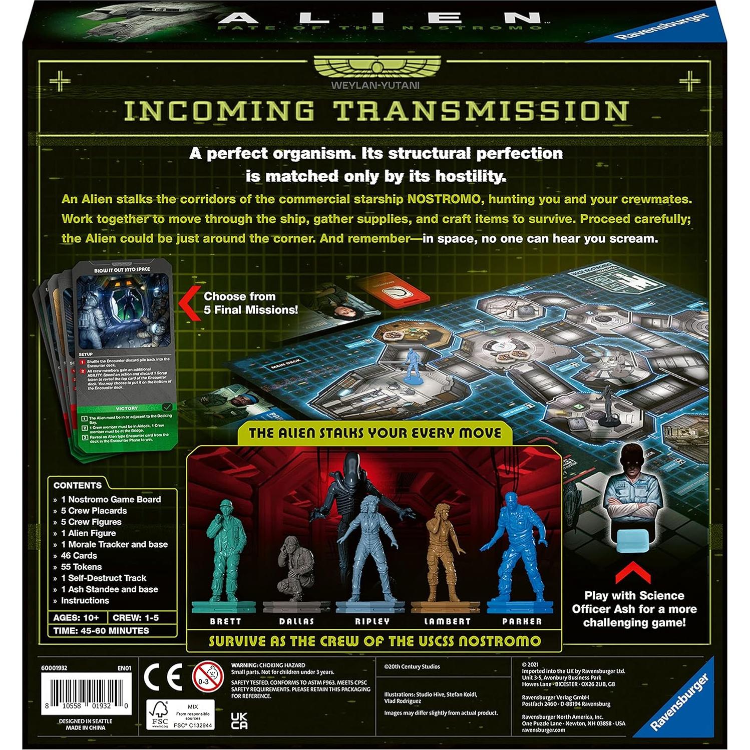 Juego de Mesa Alien: El destino del Nostromo Ravensburger - Estrategia Cooperativa