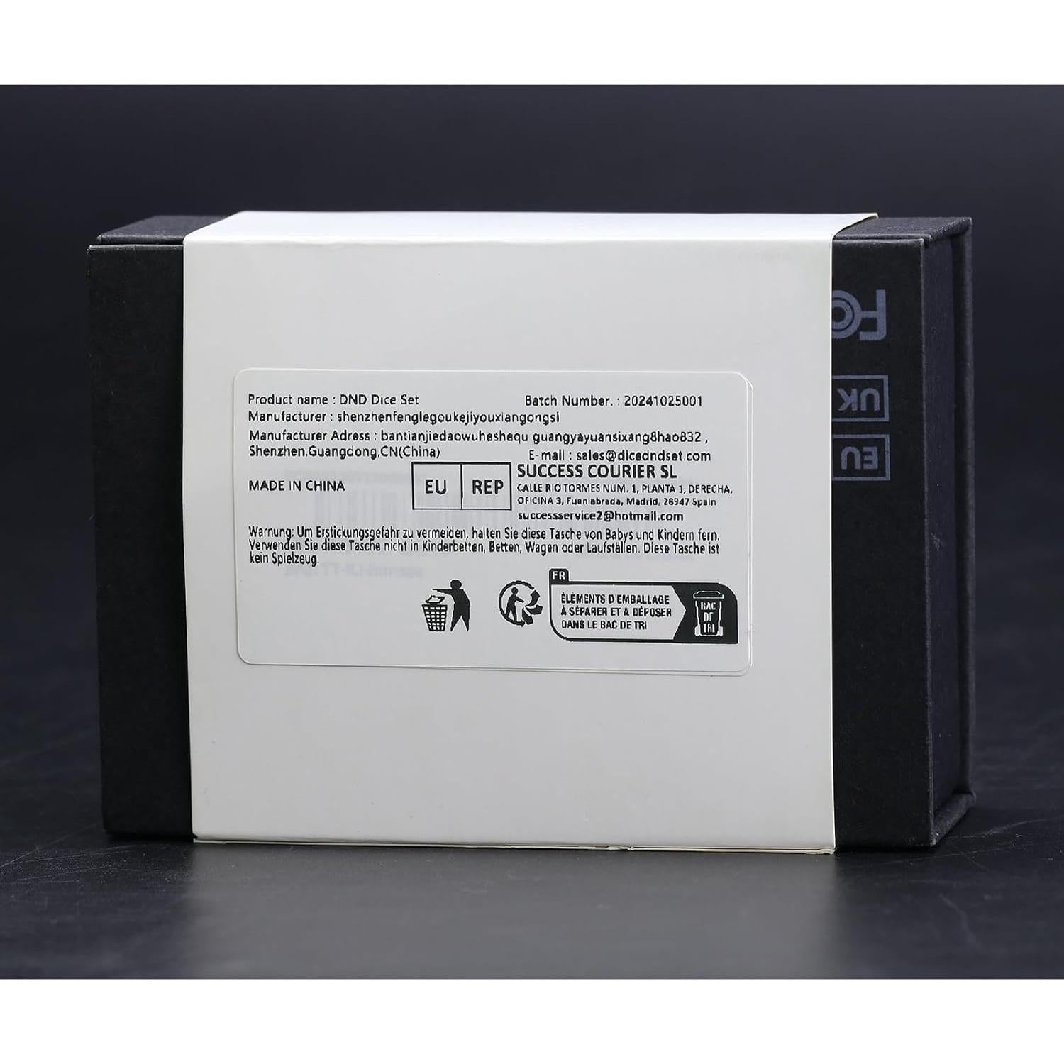 Juego de Dados LED Recargables FONVGOGO 7 Piezas Azul