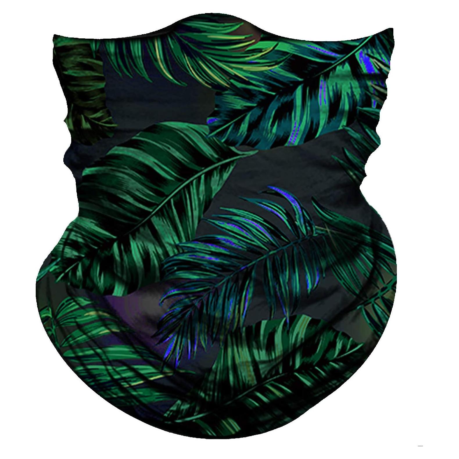 Gaiter Cuello Obacle 3D Verde Púrpura para Hombres y Mujeres