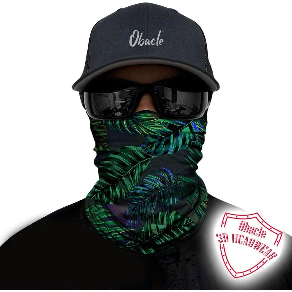 Gaiter Cuello Obacle 3D Verde Púrpura para Hombres y Mujeres