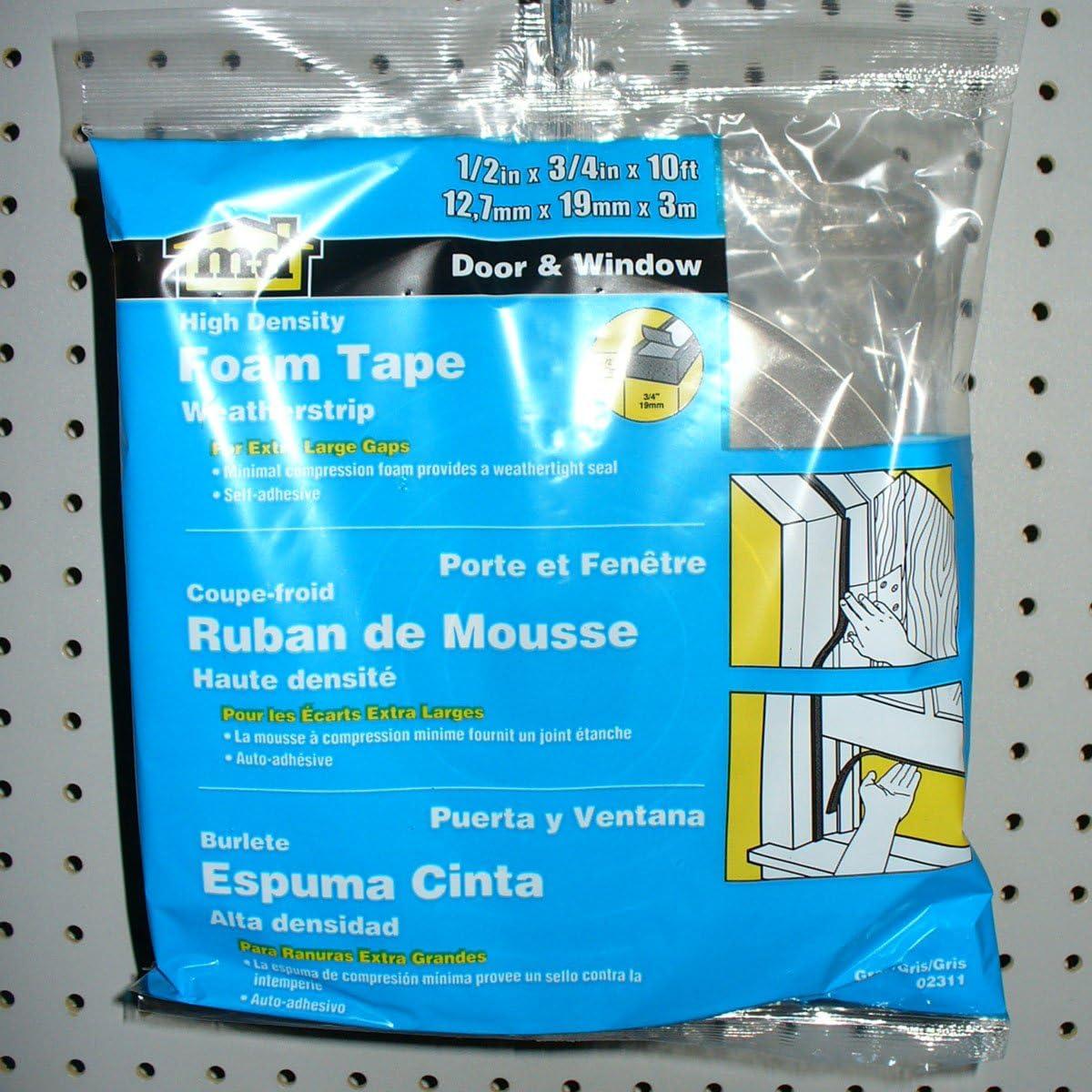 Burlete de Celdas Cerradas M-D 02311 3.05m Gris Autoadhesivo