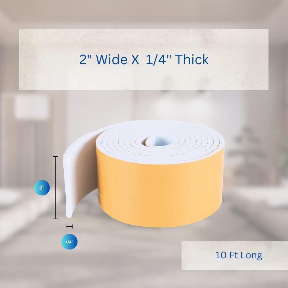 Cinta de Sellado de Espuma Dualplex 3.05m Blanca Aislante