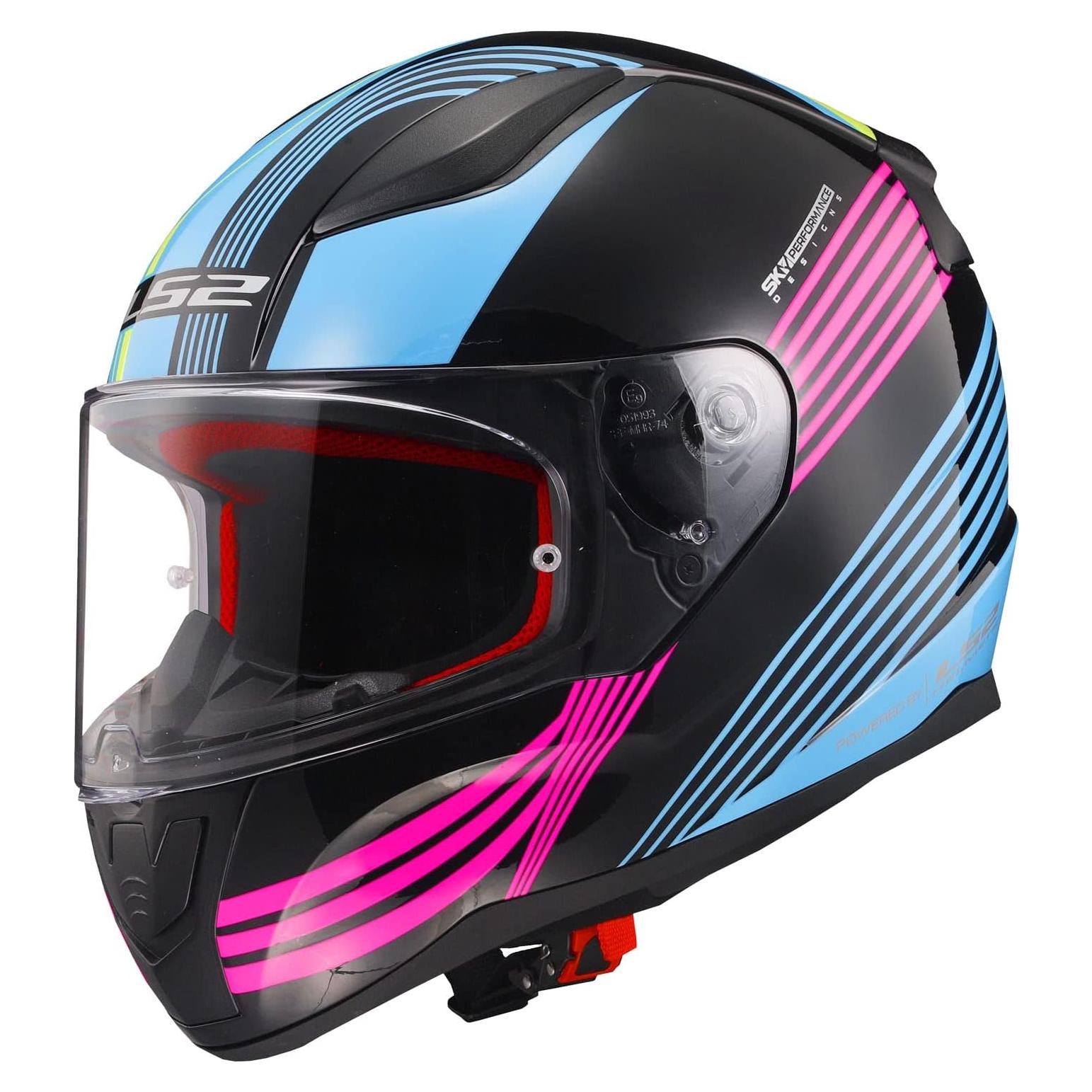 Casco LS2 Full Face Rapid Street 3X-Large Azul Mate/Rosa
