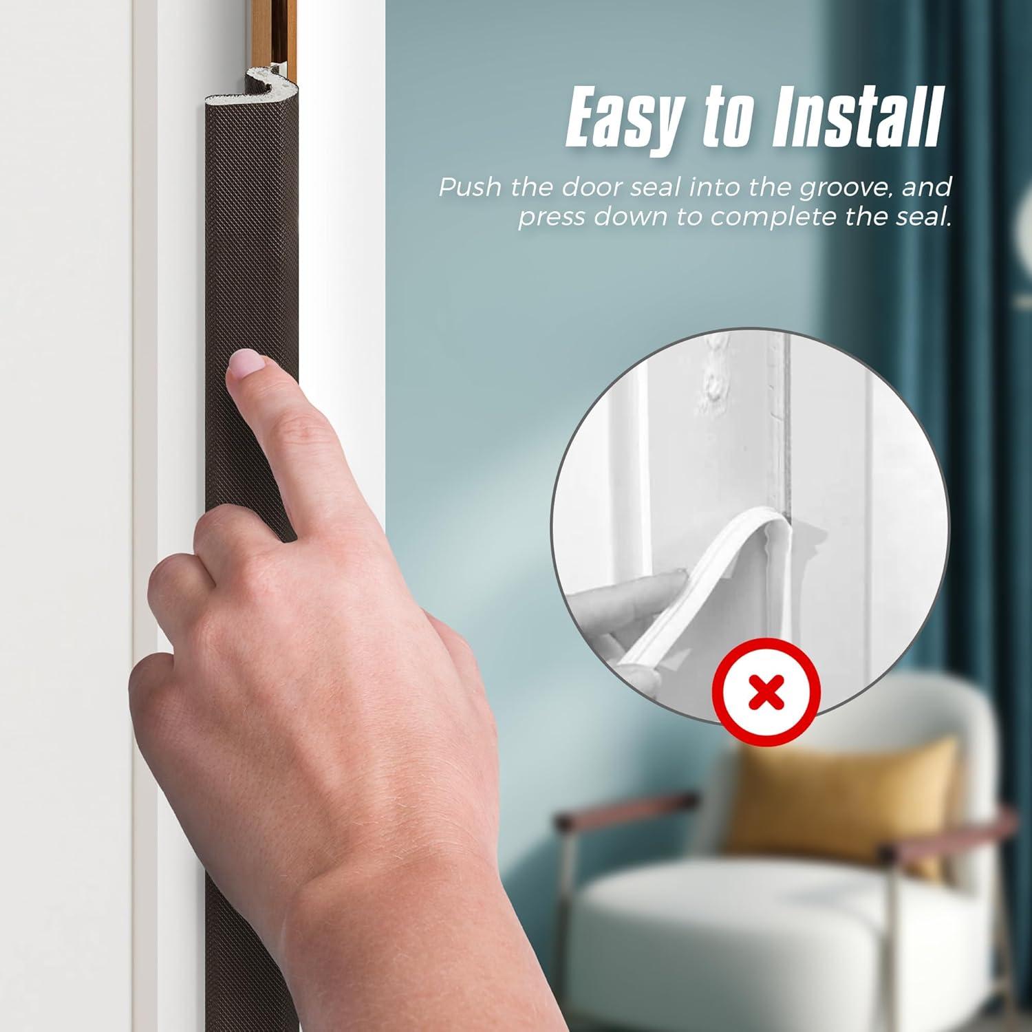 Tira de Sellado para Puerta Ravinte 6.04 m Aislamiento Acústico