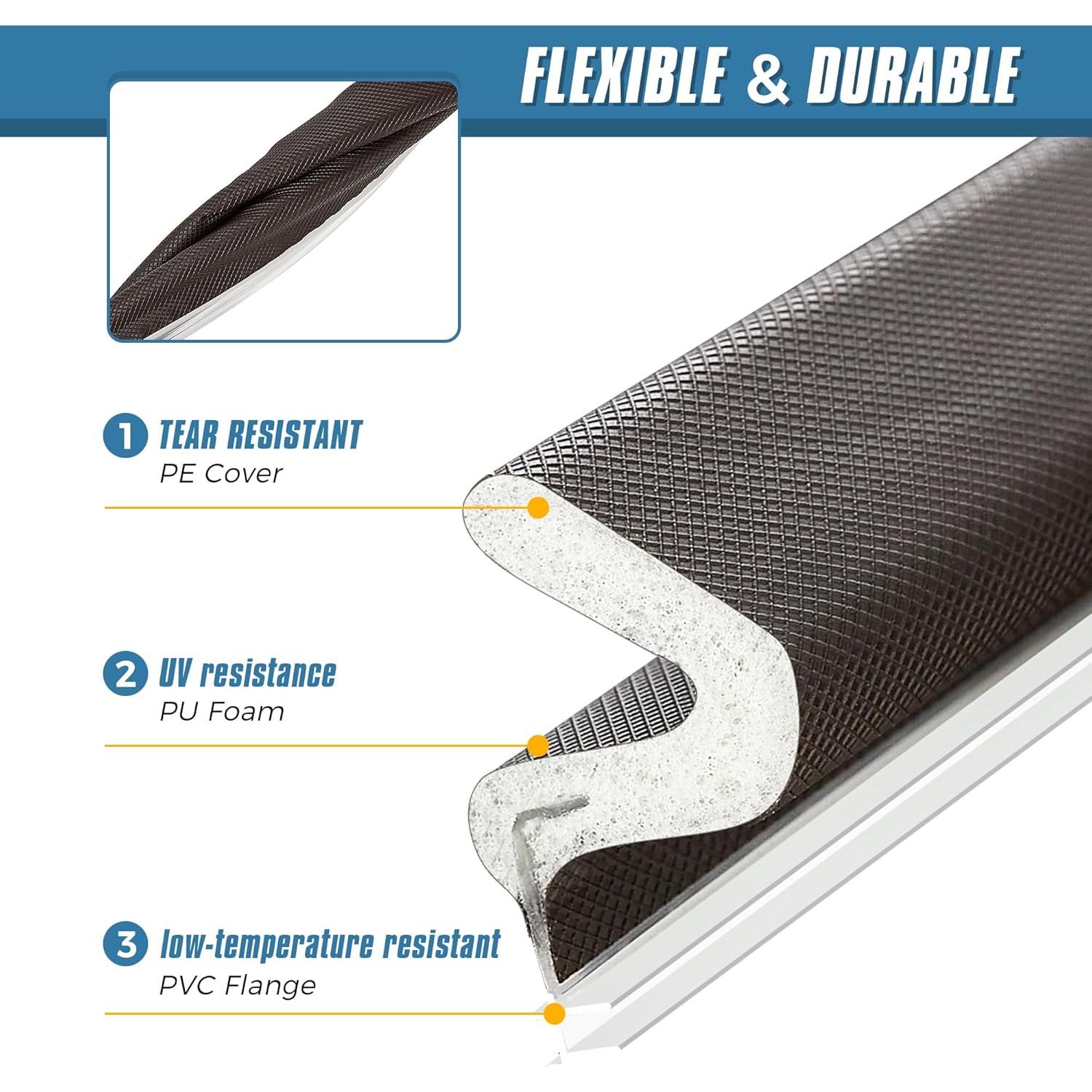 Tira de Sellado para Puerta Ravinte 6.04 m Aislamiento Acústico