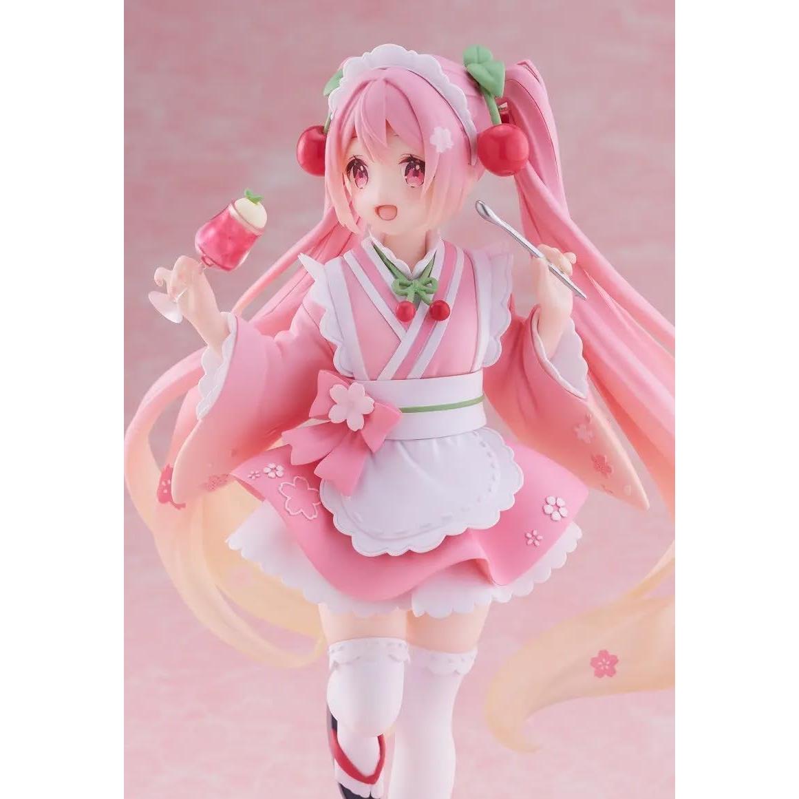 Figura Taito Sakura Miku Newley Written Café 12.7 cm