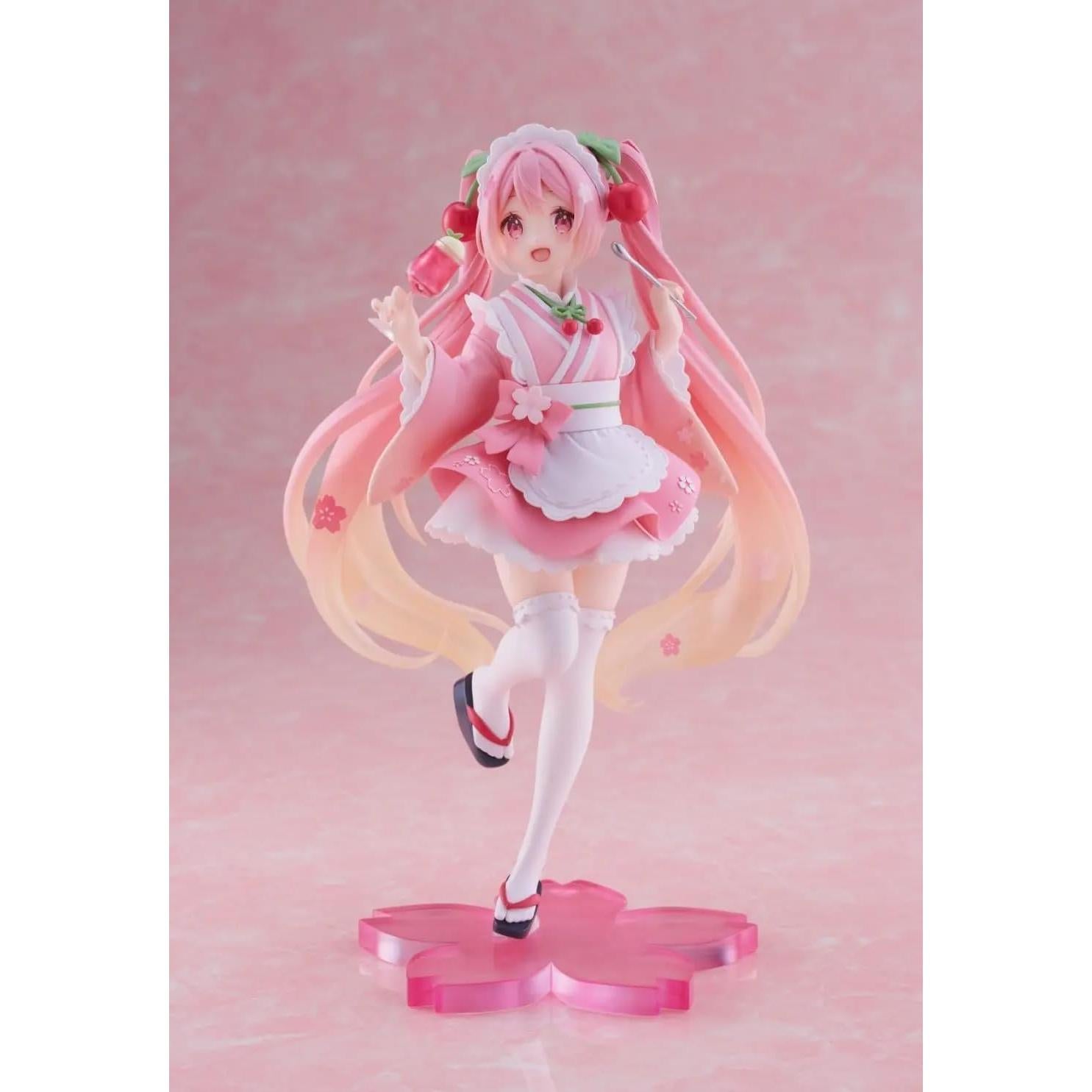 Figura Taito Sakura Miku Newley Written Café 12.7 cm