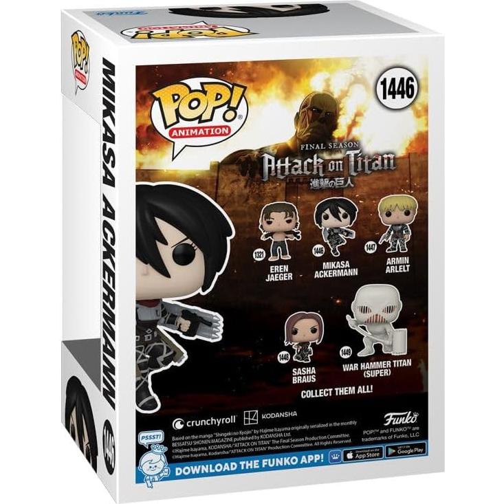 Figura Funko POP! Mikasa Ackerman Ataque a los Titanes 10.9cm