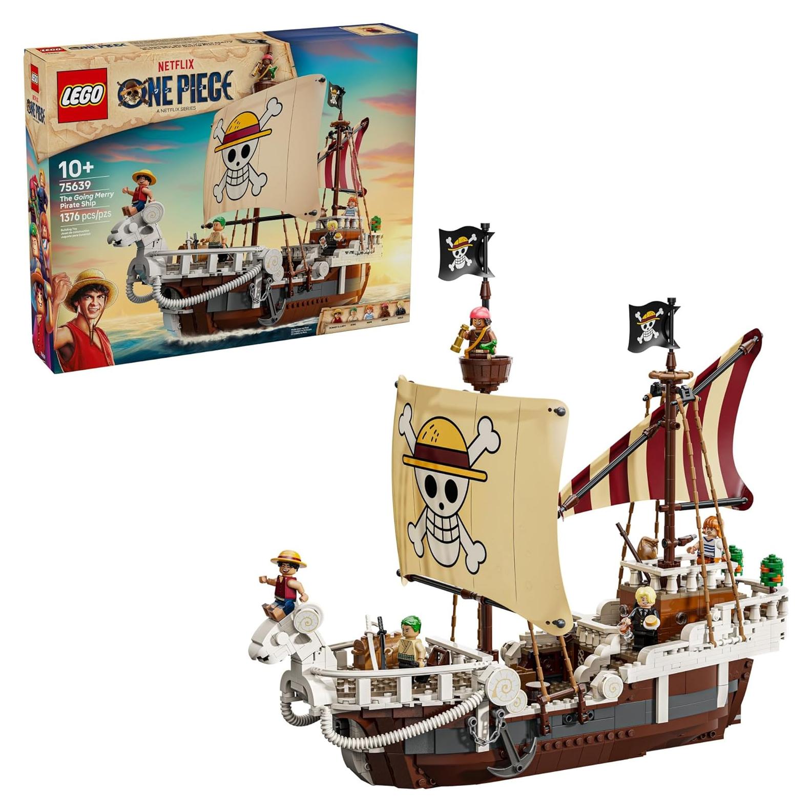 LEGO One Piece Going Merry Barco Pirata 1376 Piezas 10+