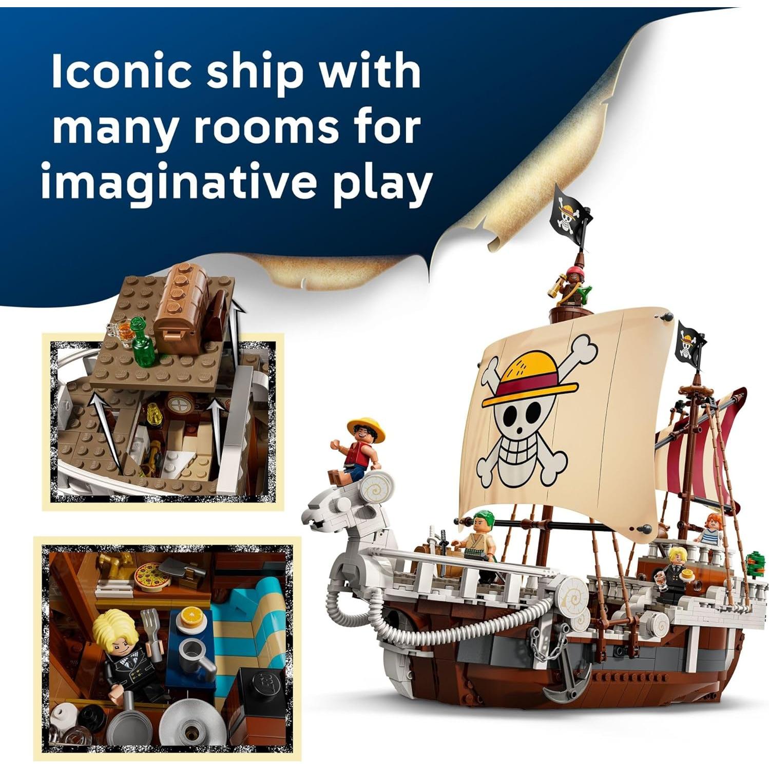 LEGO One Piece Going Merry Barco Pirata 1376 Piezas 10+