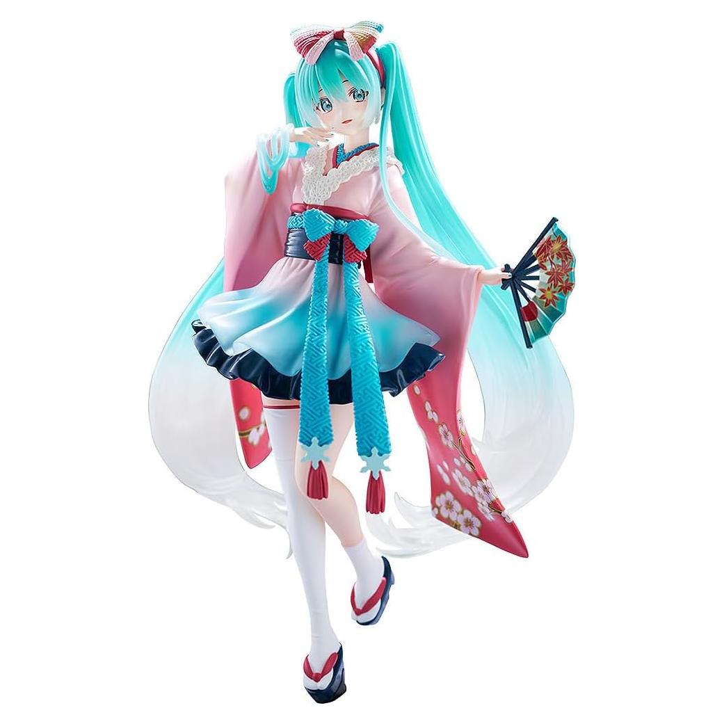 Figura Hatsune Miku Tenitol FURYU Kimono Rosa 27.94 cm