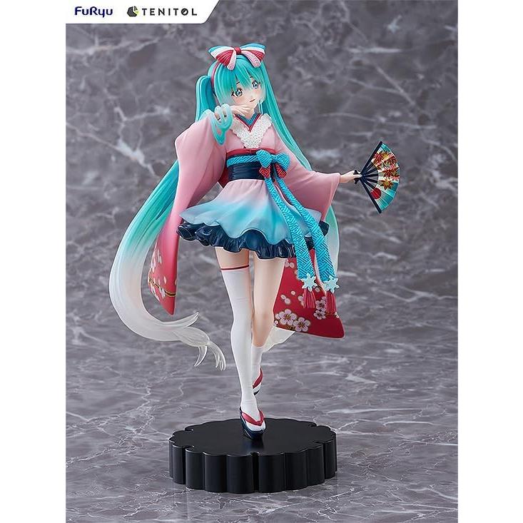 Figura Hatsune Miku Tenitol FURYU Kimono Rosa 27.94 cm