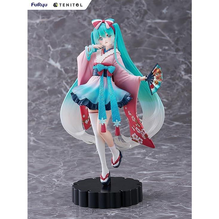 Figura Hatsune Miku Tenitol FURYU Kimono Rosa 27.94 cm