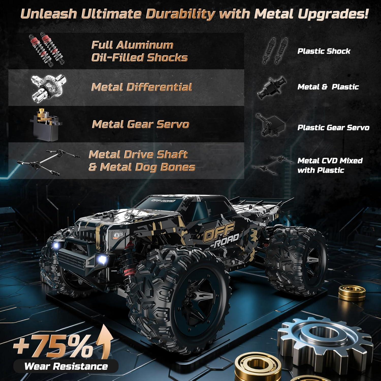 Coche RC Todo Terreno DEERC 9309E 1/16 40KM/H 4WD