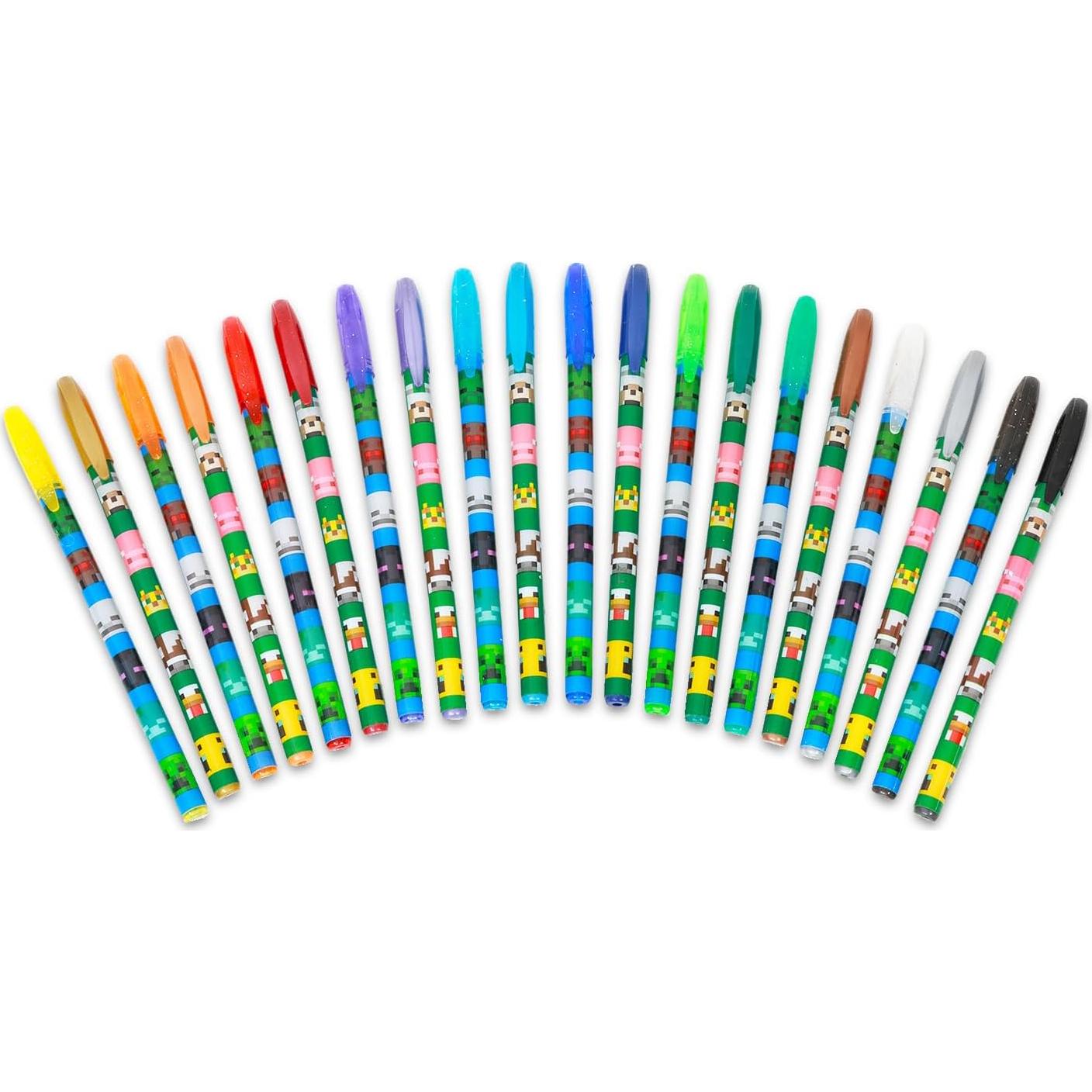 Conjunto de 20 bolígrafos de gel Minecraft - Multicolor