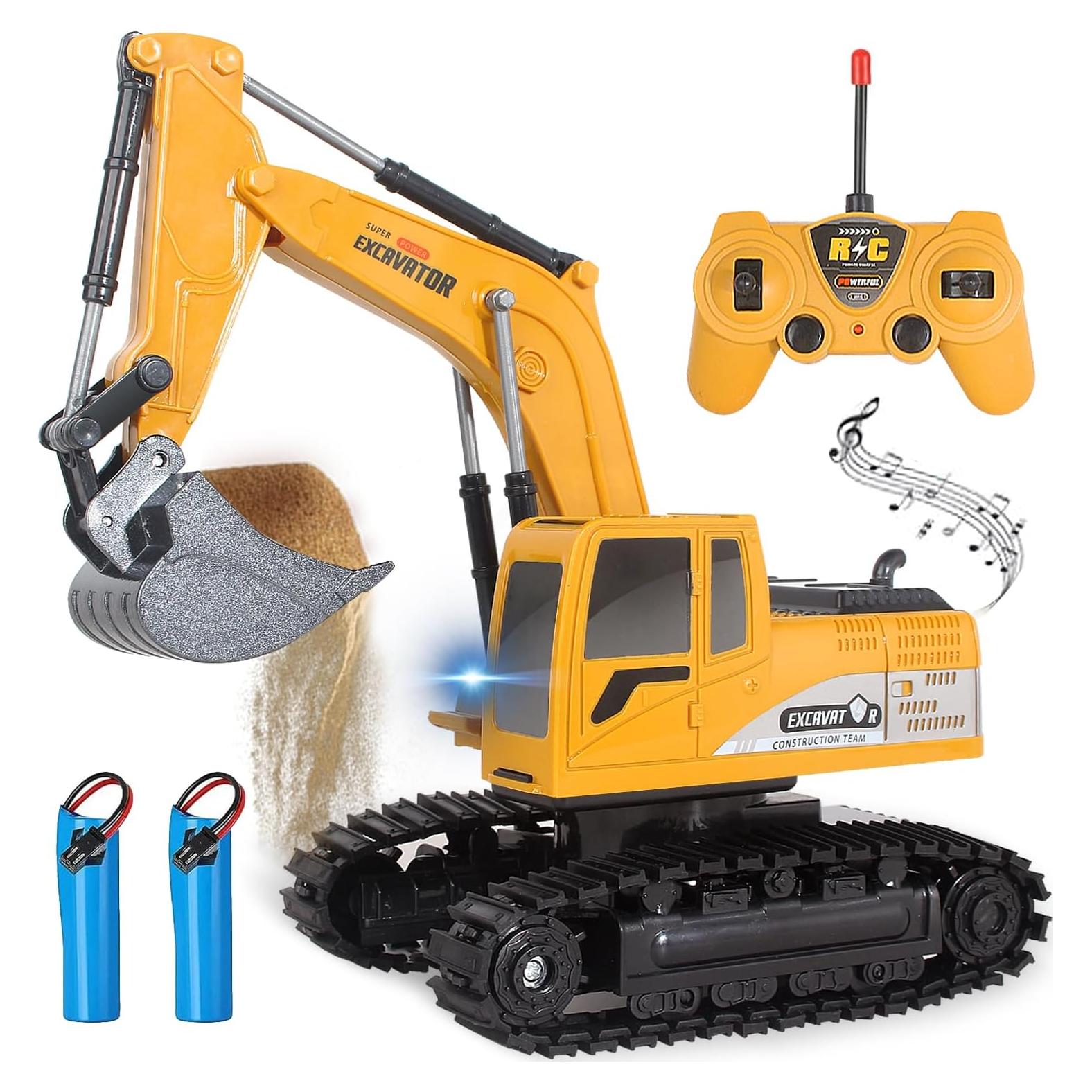 Excavadora RC Jiakora Z6809A para Niños 6-12 Años con Luz