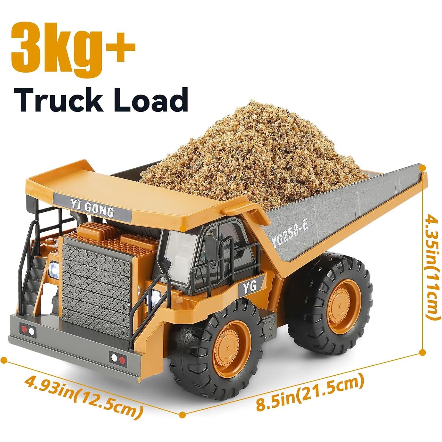 Camión Volquete RC KIZJORYA 1:20 con Luz y Sonido