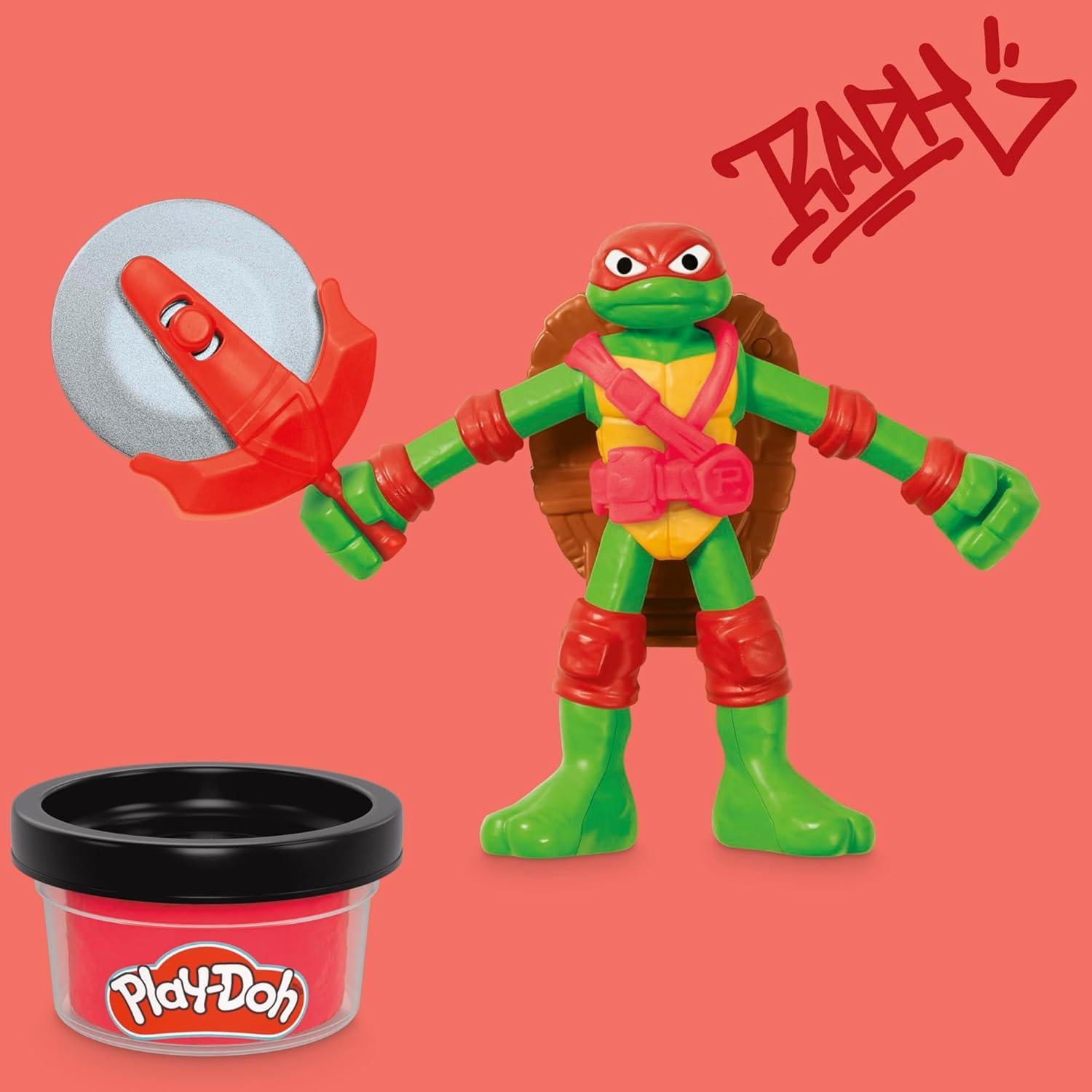 Conjunto Play-Doh Tortugas Ninja 4 Figuras Flexibles 10 cm
