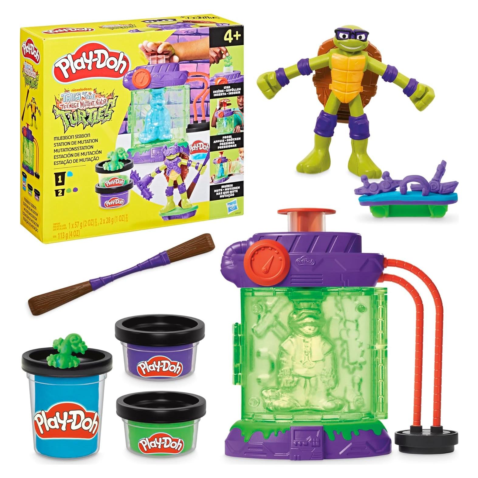 Play-Doh Estación de Mutación TMNT con Donatello 10 cm