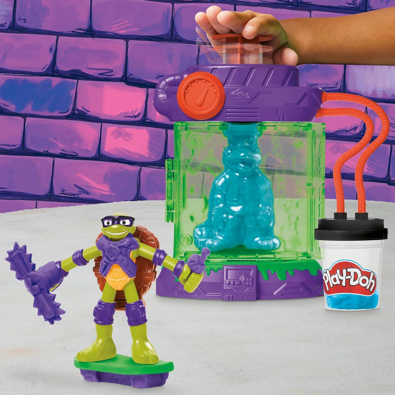 Play-Doh Estación de Mutación TMNT con Donatello 10 cm