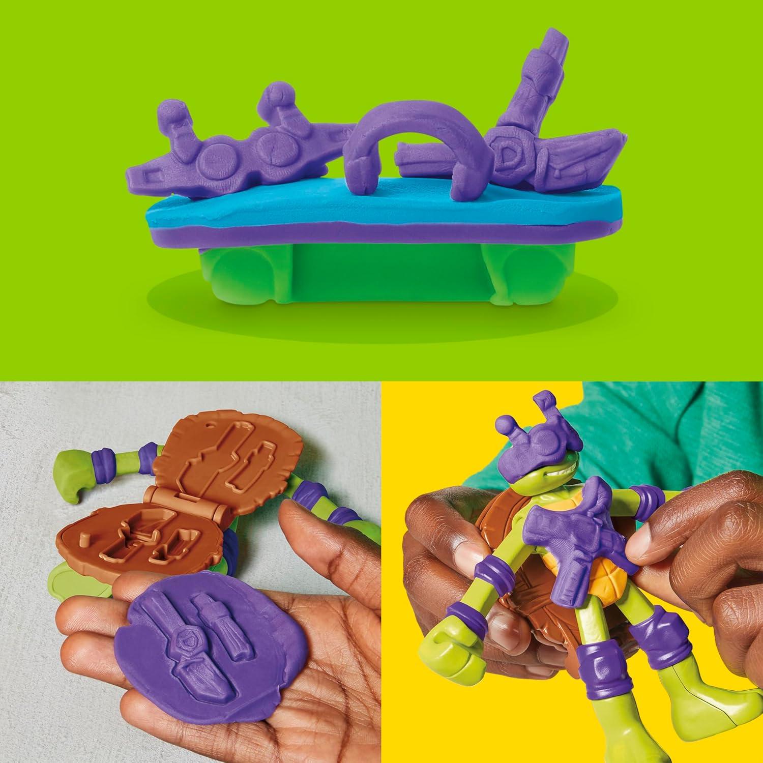 Play-Doh Estación de Mutación TMNT con Donatello 10 cm