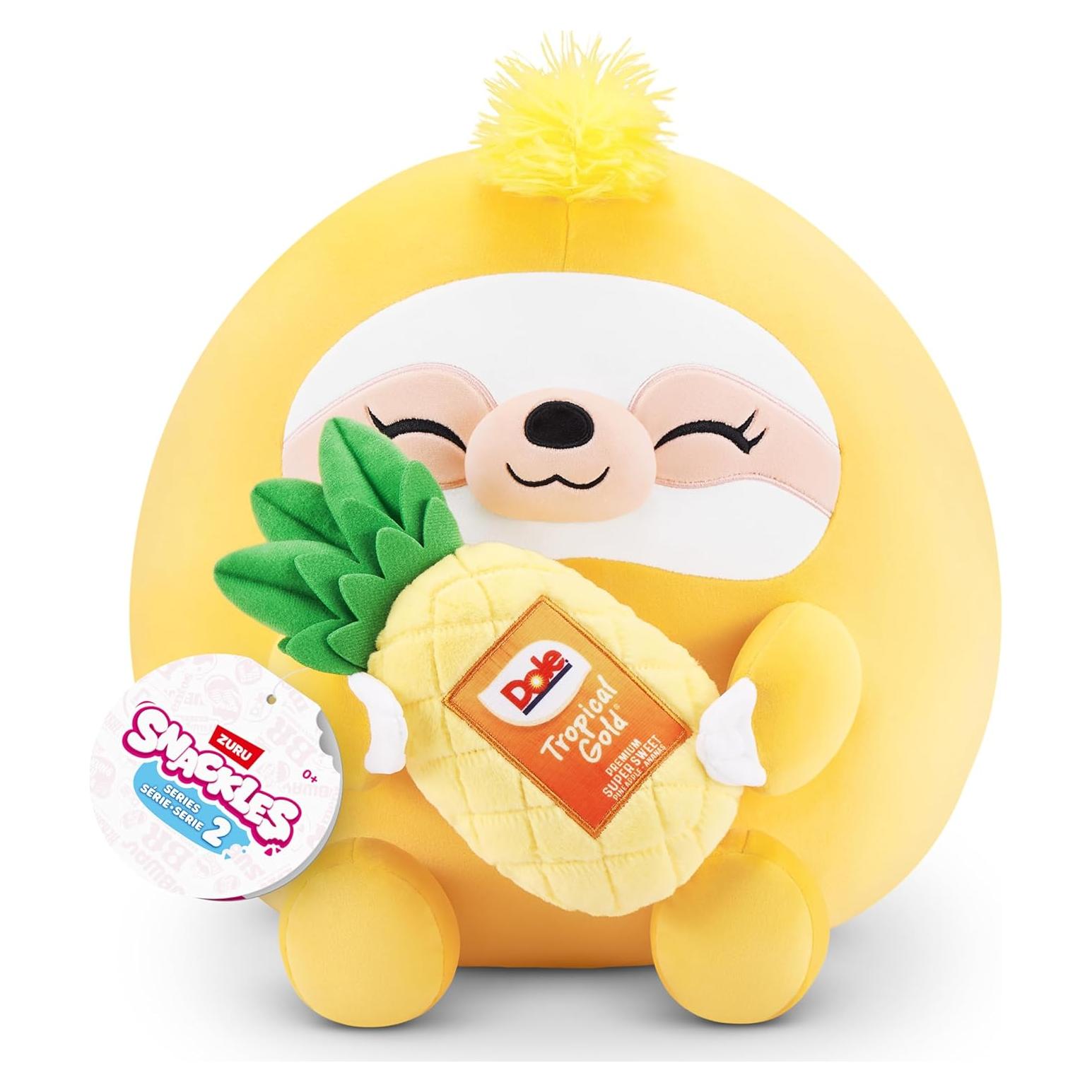 Peluche Snackles ZURU Pérezoso Dole 35.56 cm Ultra Suave