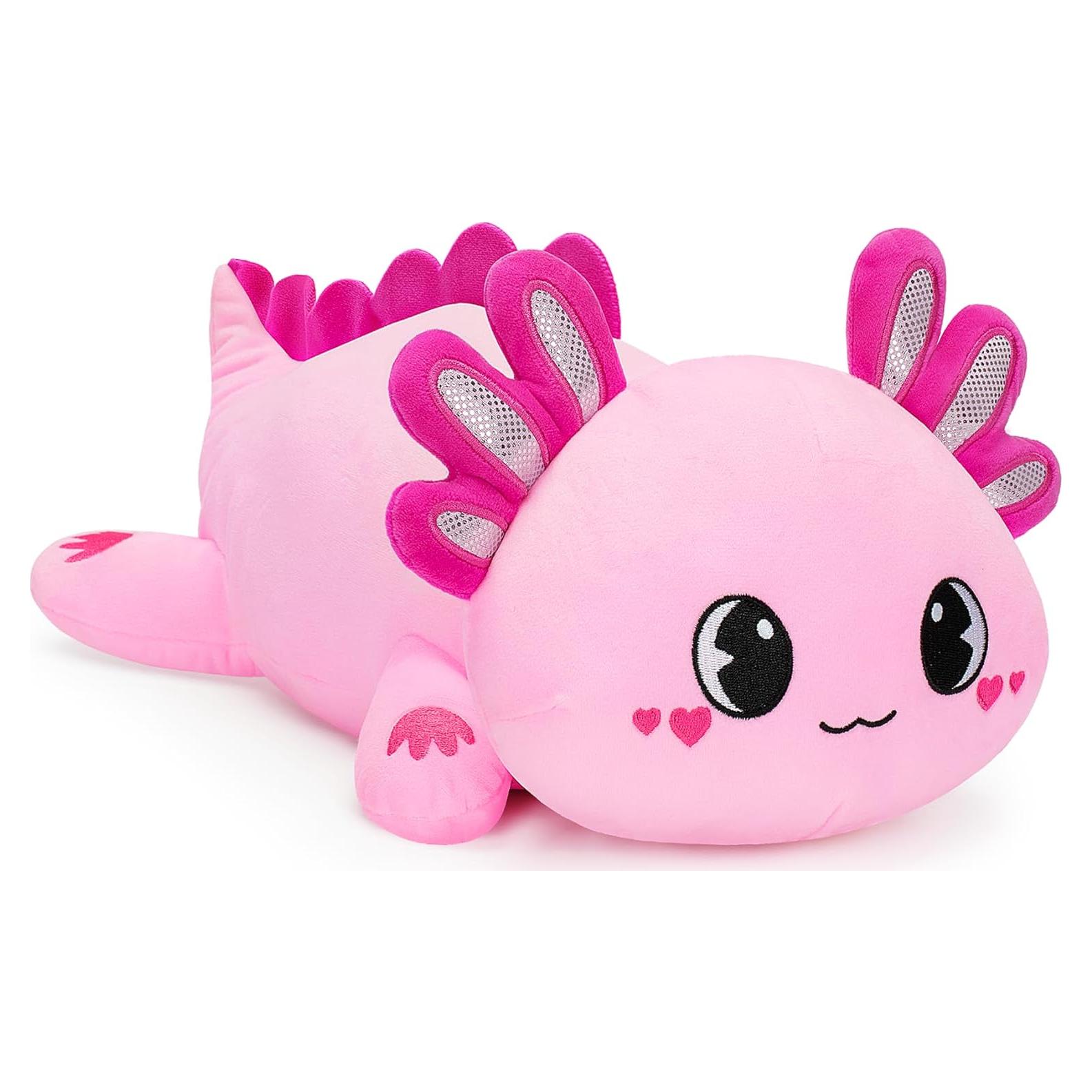 Peluche Axolote Rosa Officygnet 33 cm Suave y Kawaii