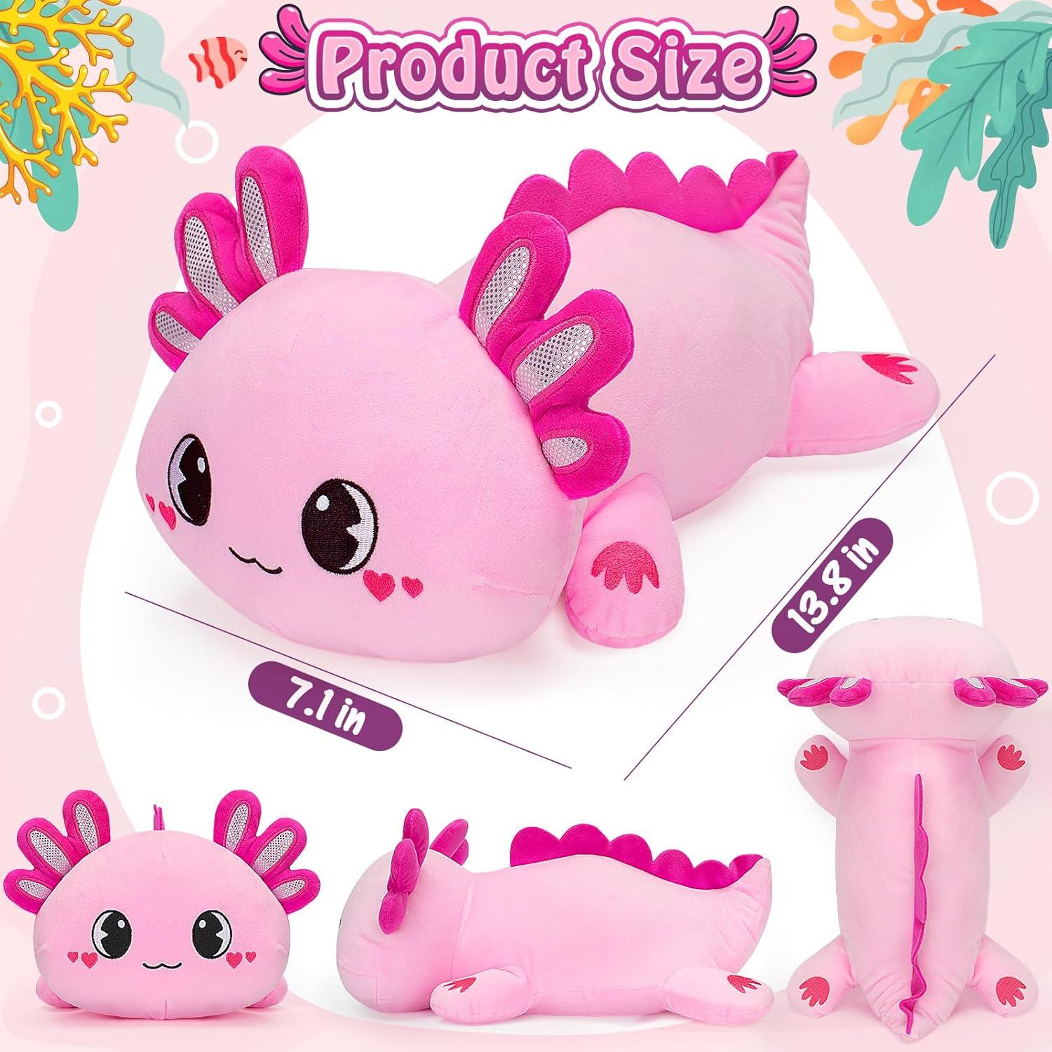Peluche Axolote Rosa Officygnet 33 cm Suave y Kawaii