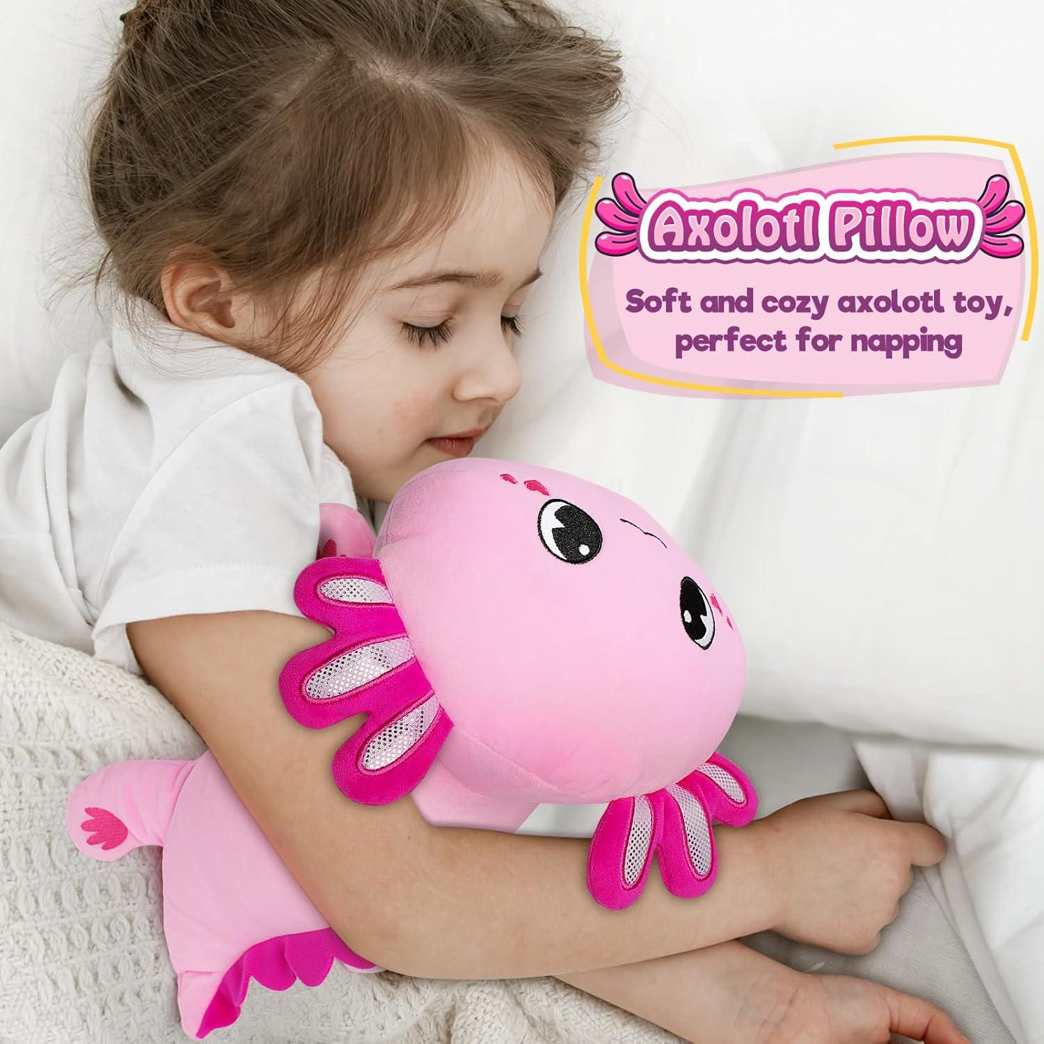 Peluche Axolote Rosa Officygnet 33 cm Suave y Kawaii