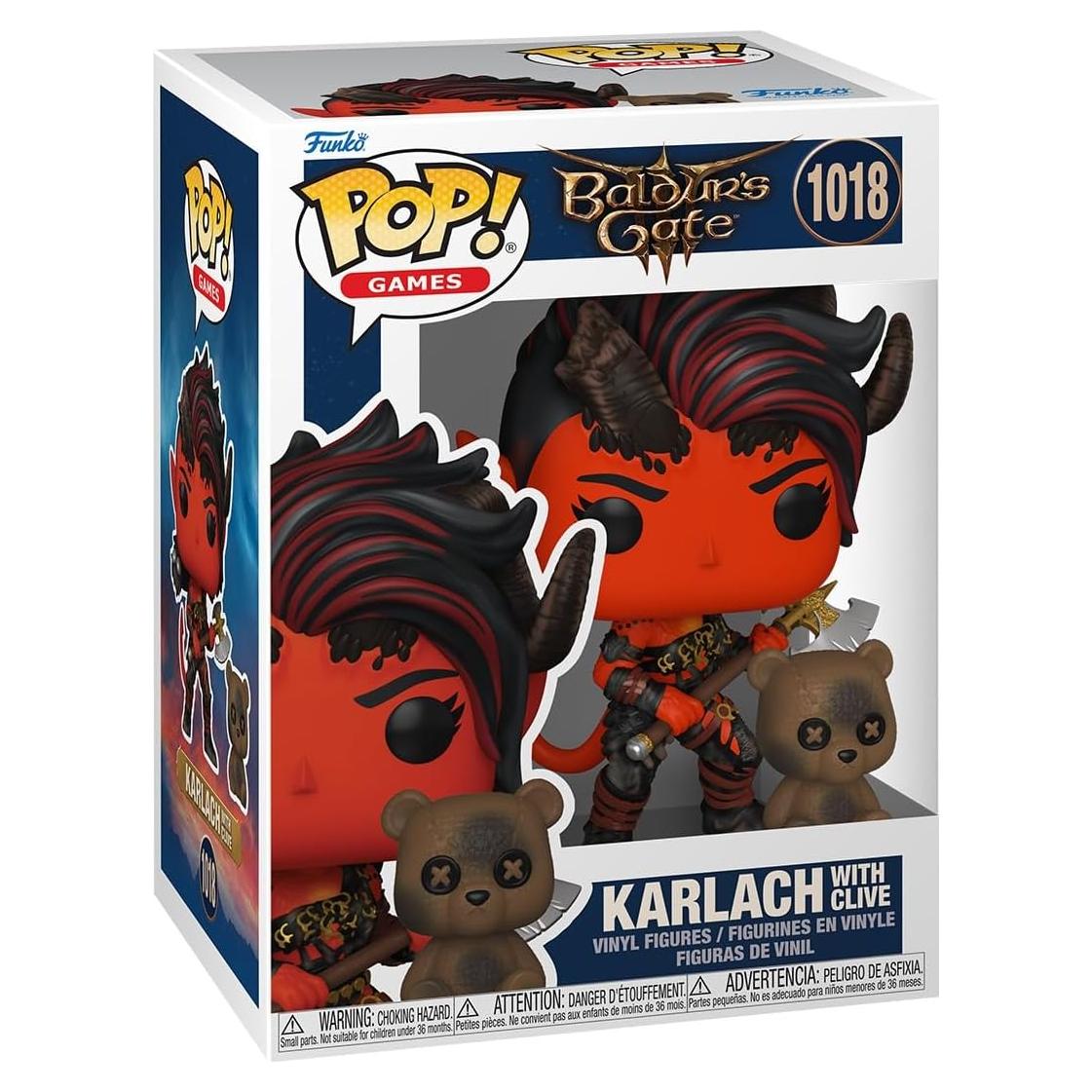 Figura Funko Pop Karlach y Clive Baldur's Gate 3 Vinilo 11.5 cm