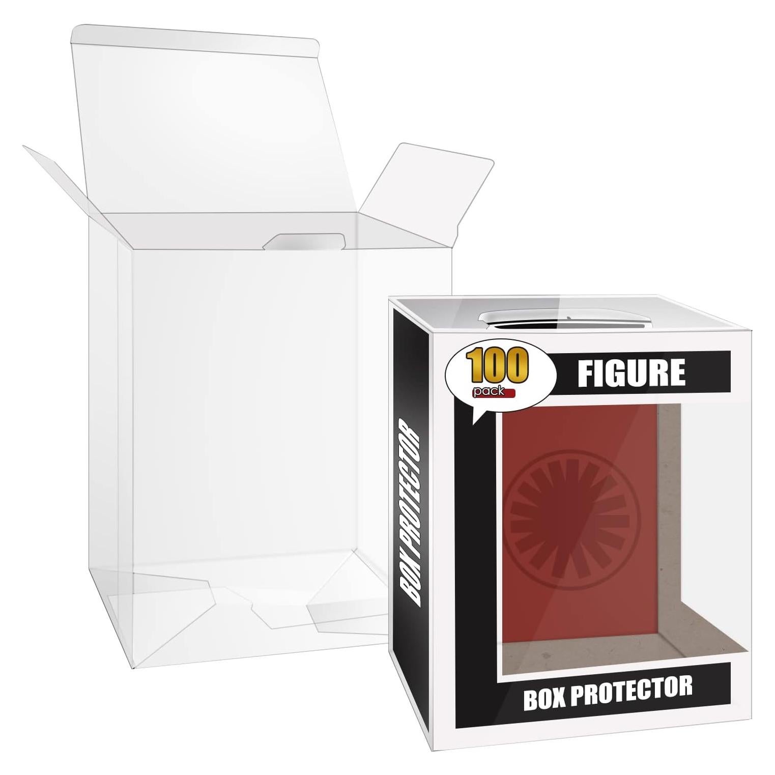 Paquete de 100 Protectores Transparentes Kishite para Figuras Pop 10.16 cm
