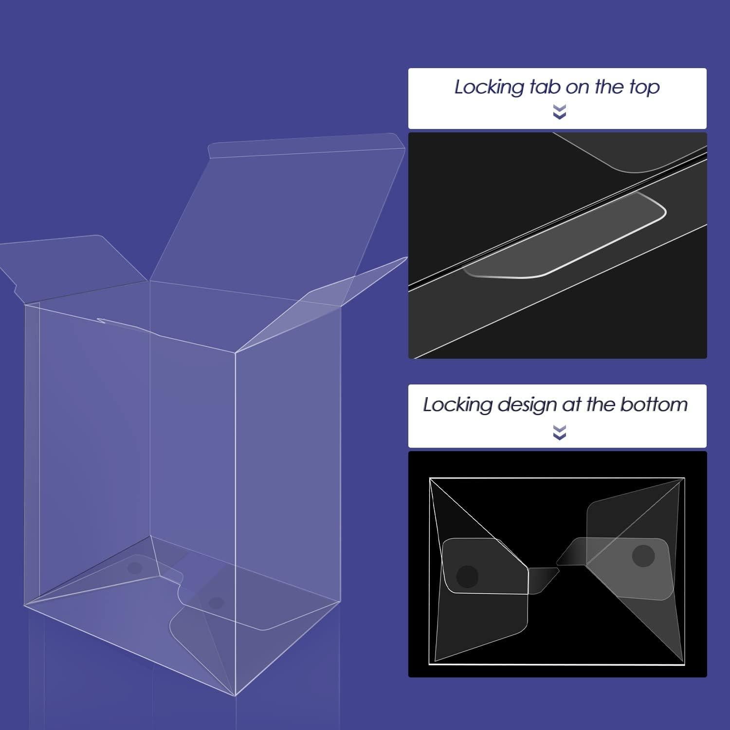 Paquete de 100 Protectores Transparentes Kishite para Figuras Pop 10.16 cm