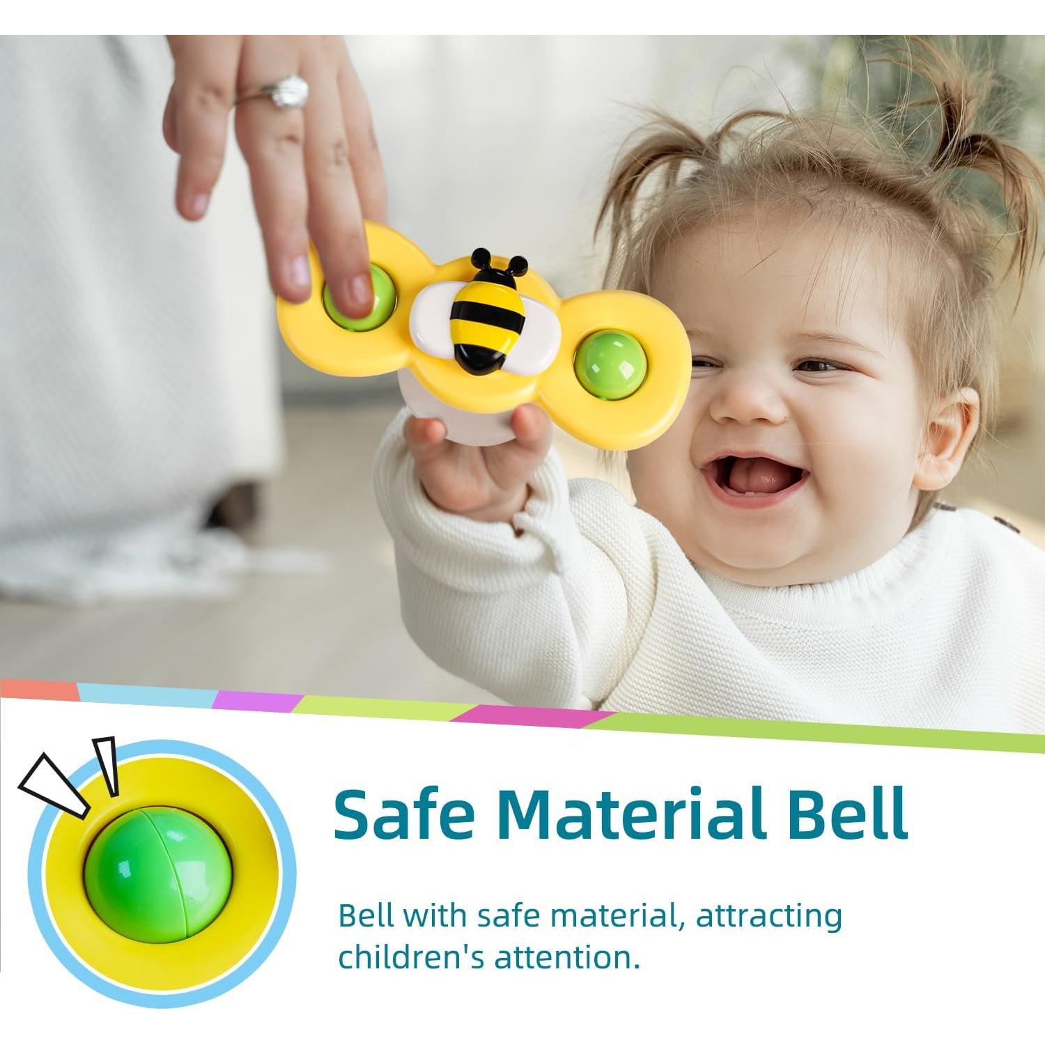 Juguete de Baño Sensorial LiKee Insecto-1 con Ventosa 20x12cm