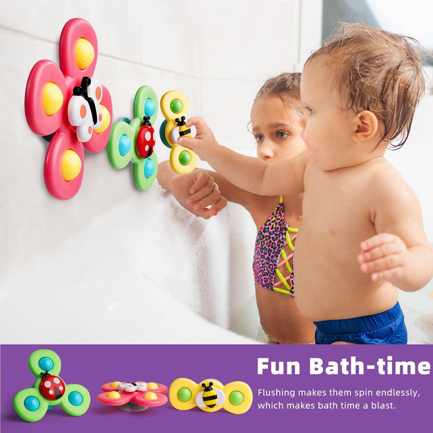 Juguete de Baño Sensorial LiKee Insecto-1 con Ventosa 20x12cm