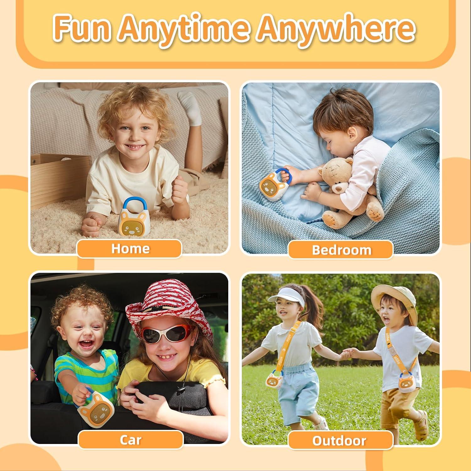 Reproductor de Música Portátil Alilo Pocket Bunny para Niños 1-6 Años