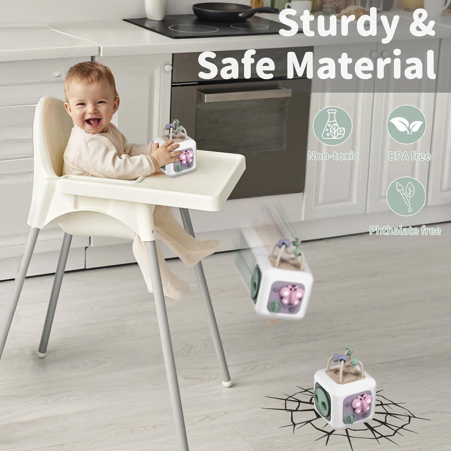 Cubo de Actividades Montessori SOCBTNSO para Bebés 6 meses+