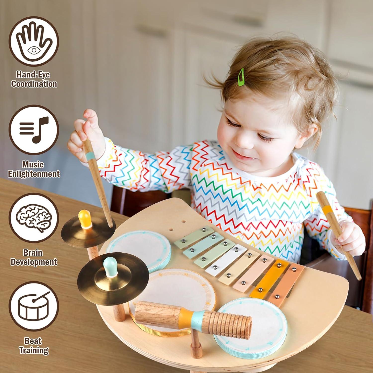 Juego de Batería Montessori Meytccve para Niños 1-3 Años