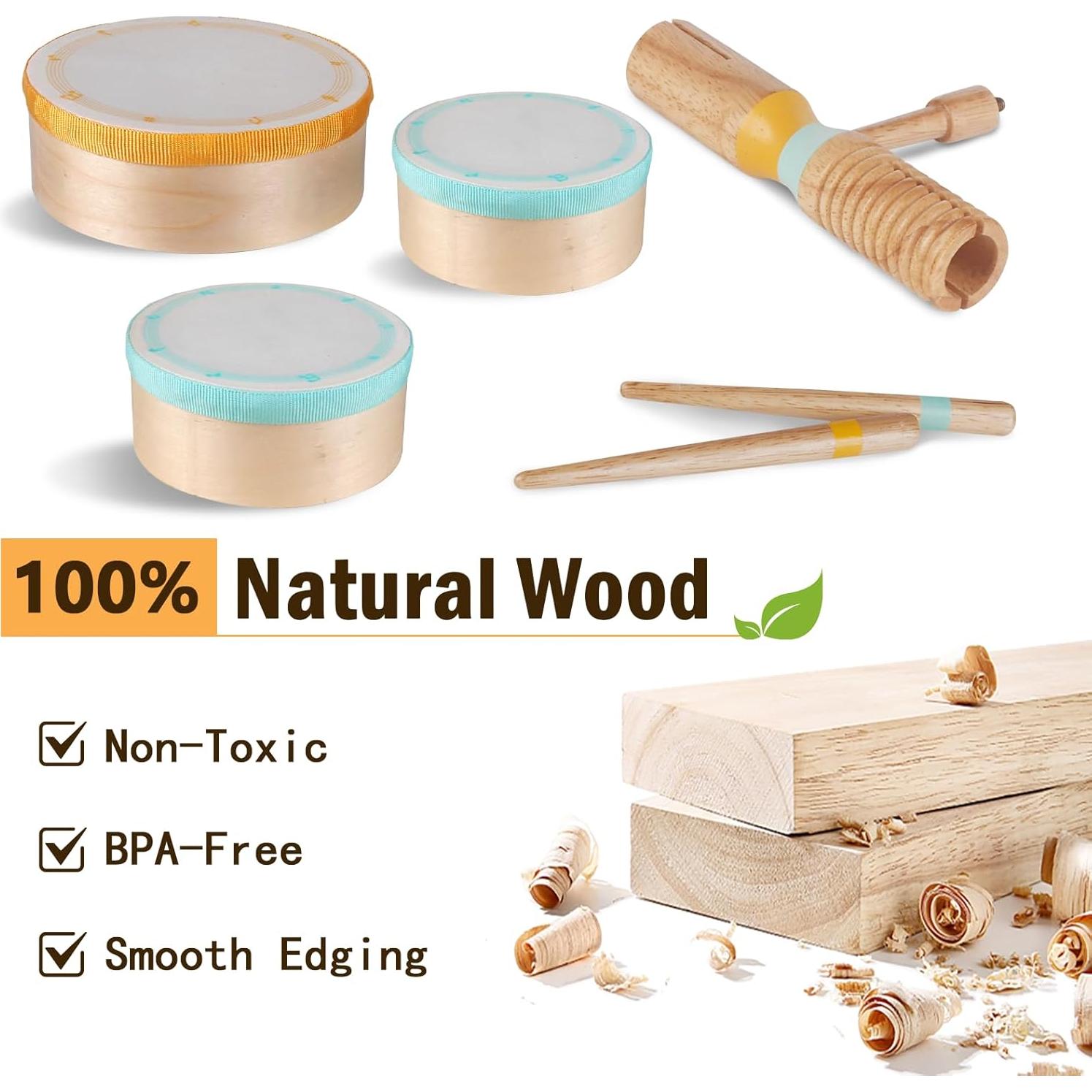 Juego de Batería Montessori Meytccve para Niños 1-3 Años