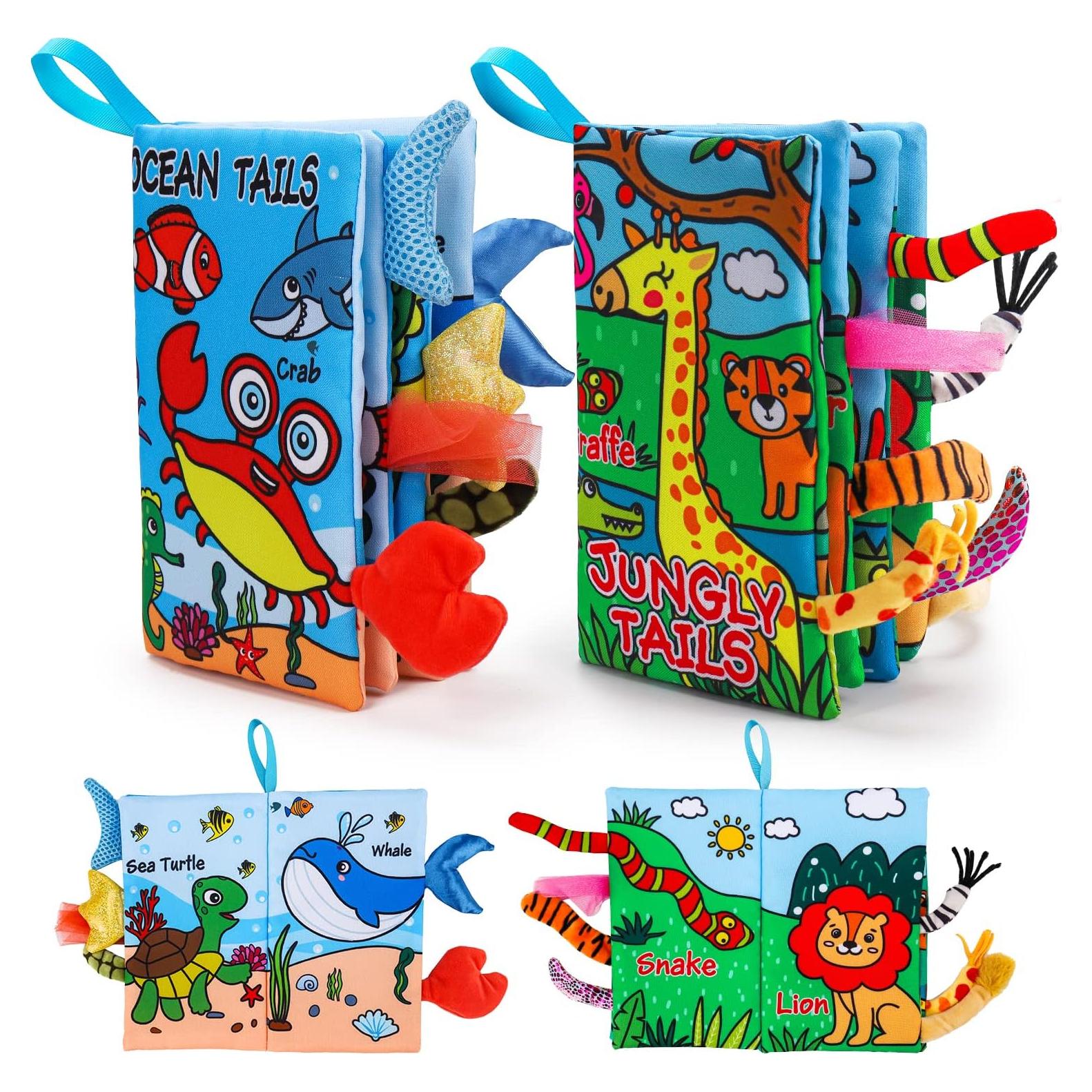 Libros Suaves para Bebés Thremhoo 0-12 Meses con Texturas