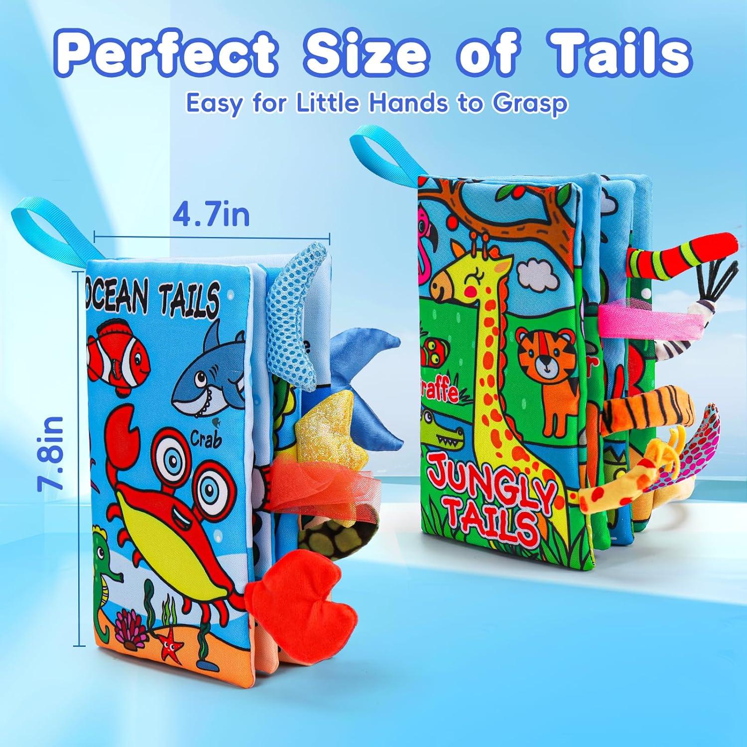 Libros Suaves para Bebés Thremhoo 0-12 Meses con Texturas